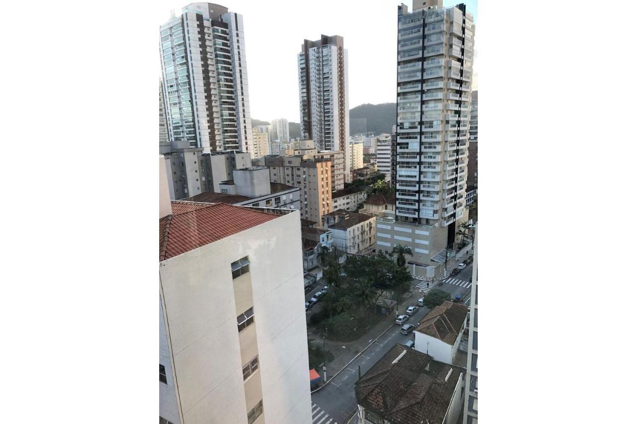 Estanconfor Santos Com Vista Mar Ac Garagem Sacada Fechada Lejlighed Eksteriør billede